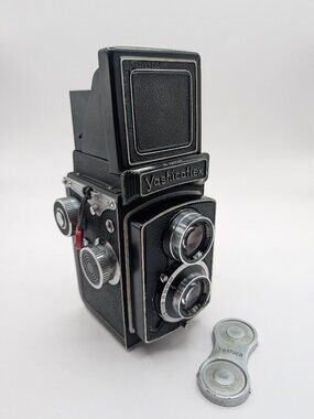 Yashica Yashicaflex C TLR 6x6 Film Camera 80mm F3.5 Lens Japan